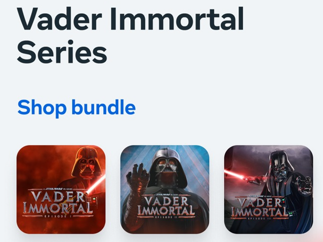 Meta Quest VR Digital Sale Select Games Apps 30 Off