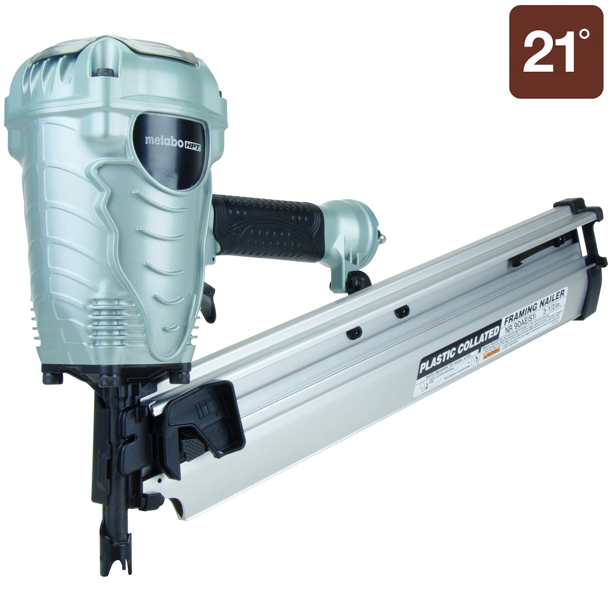 Metabo HPT Framing Nailer, The Pro Preferred Brand of Pneumatic Nailers , 21 Magazine, Accepts 2 to 3-1/2 Framing Nails,