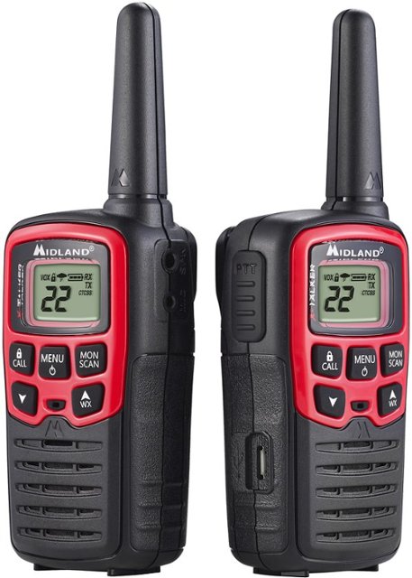 Midland - Pair of T31 FRS Radios - 26 Miles - Black/Red $23.99 Free Shipping