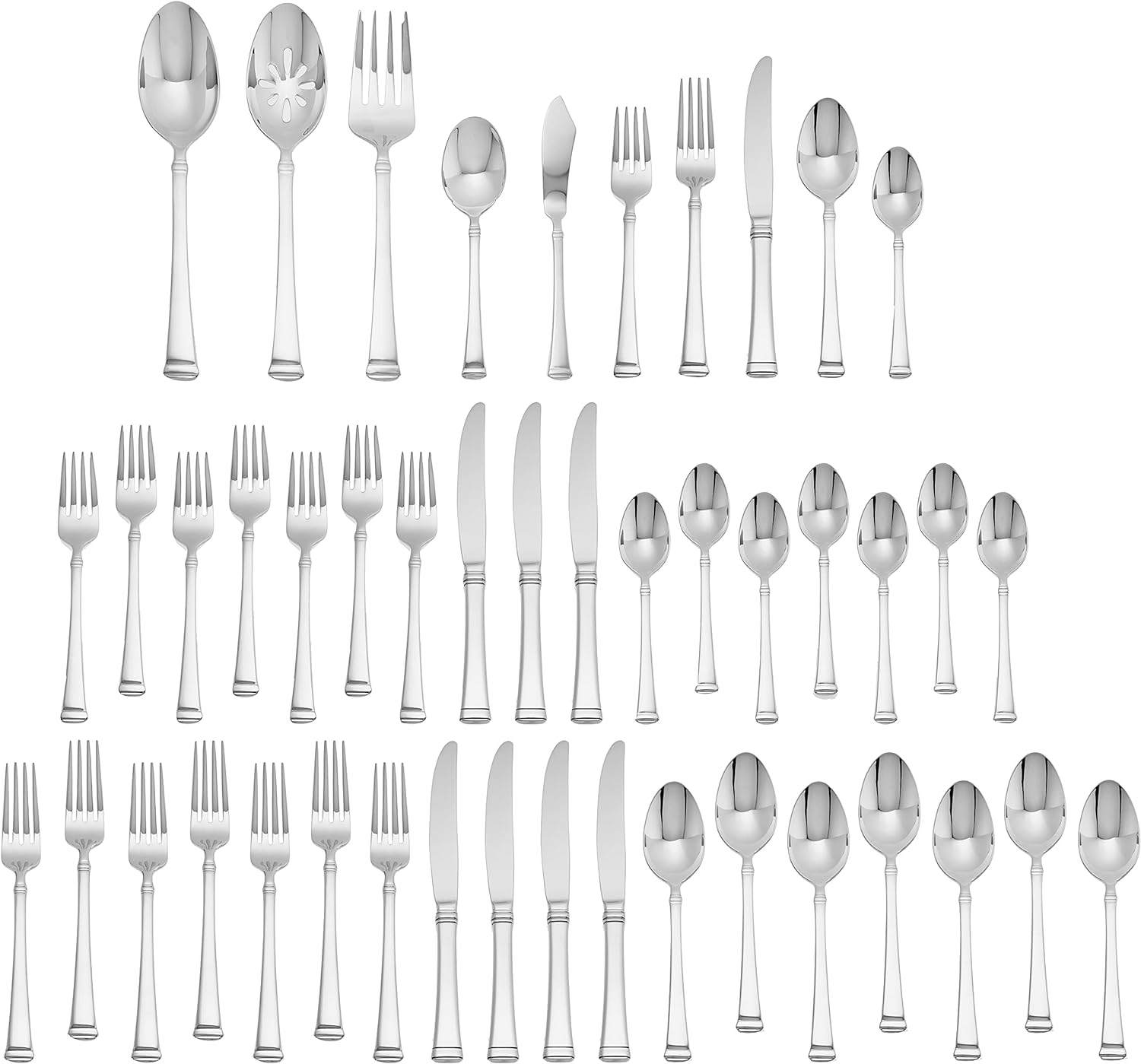 Mikasa Harmony 45-Piece 18/10 Stainless Steel Flatware Set $73.82