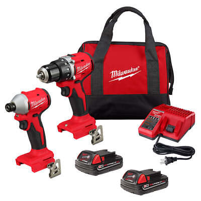 Milwaukee 3692-22CT M18 18V Compact Brushless 2 Tool Drill/Driver Combo Kit 45242786183 eBay $139.30