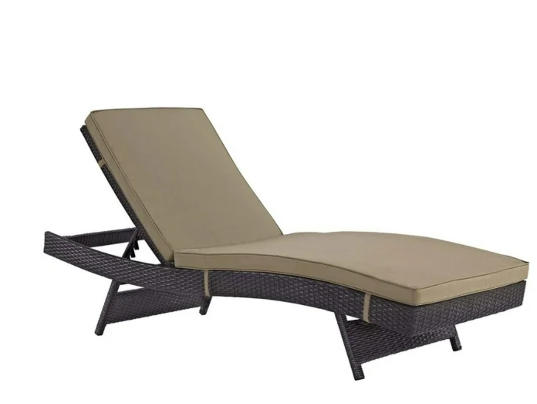 Modway Convene Wicker Rattan Outdoor Patio Chaise Lounge Chair 6 Colors $199 Free Shipping