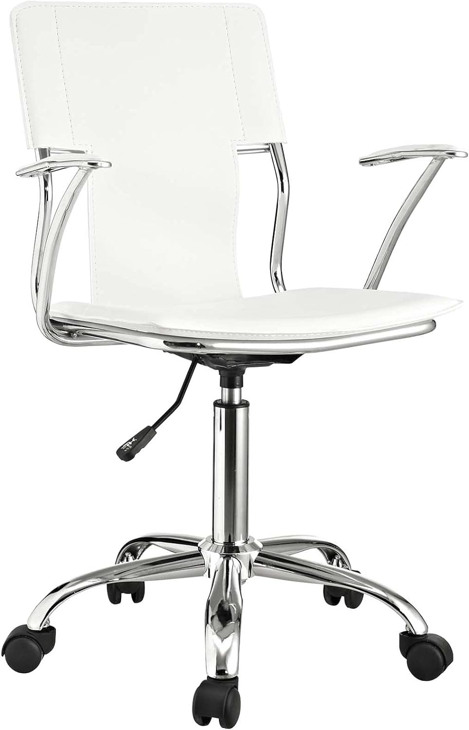 Modway Faux Leather Office Chair White $52 Free Shipping