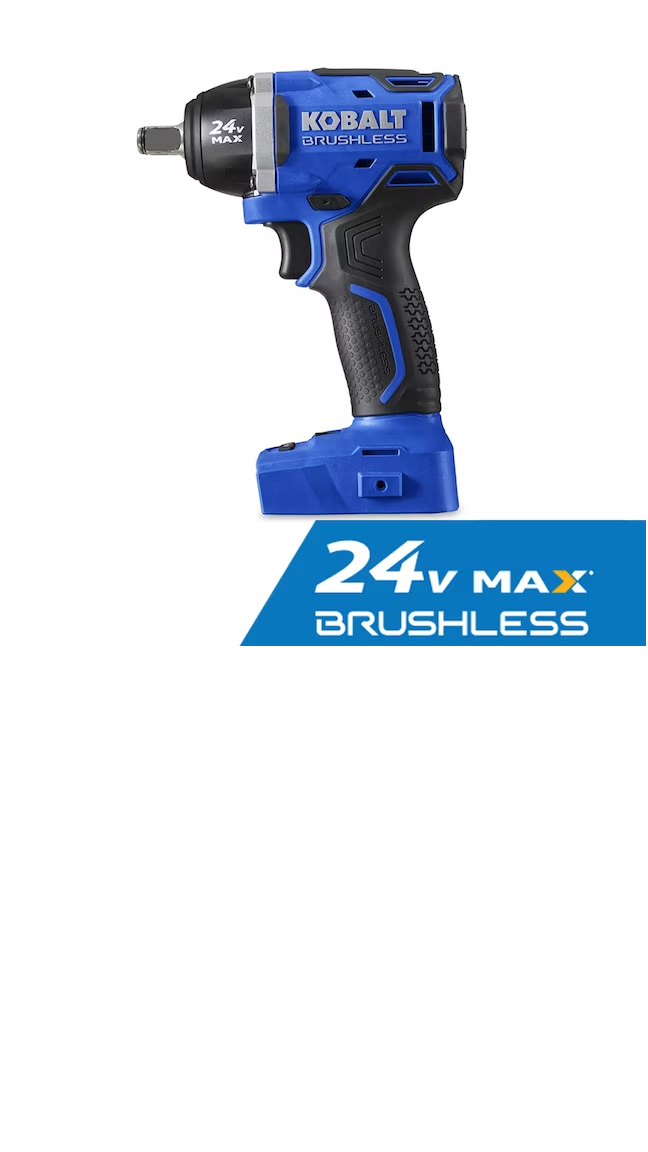 NLP YMMV Kobalt 24-volt Variable Speed Brushless 1/2-in Drive Cordless Impact Wrench Bare Tool $59