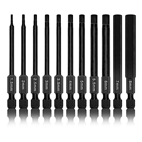 Neiko 01148A Hex Allen Power Bit Set Metric 1.5mm to 8mm $9.40 More