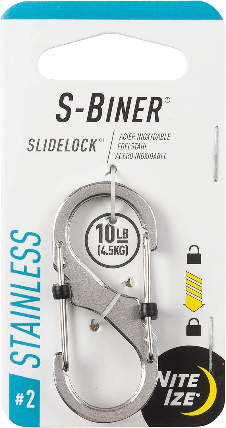 Nite Ize SlideLock Carabiner 2 Stainless or S-Biner SlideLock 2 Dual Carabiner Stainless $1.93 at REI w/ Free Store Pick