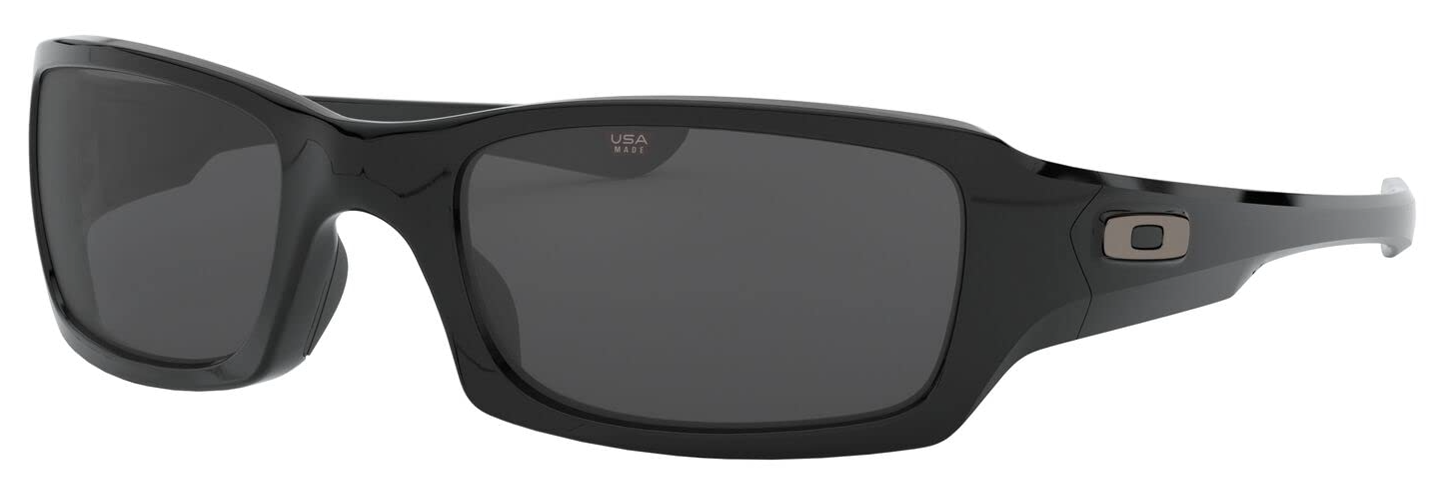 Oakley Mens Fives Squared Rectangular Sunglasses Polished Black $57 Free Shipping w/ Prime