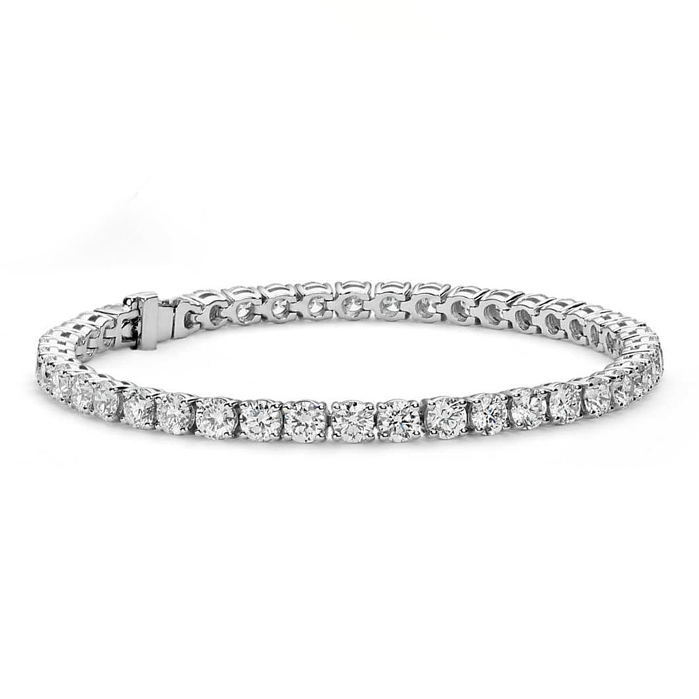Olivia 18k White Gold Plated Tennis Bracelet with Simulated Cubic Zirconia Crystals $19.99 at Cate Chloe
