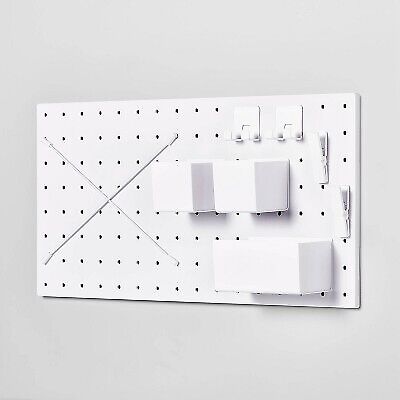 Open Box Brightroom 13 x 26 Pegboard Set White $10.39 Free Shipping
