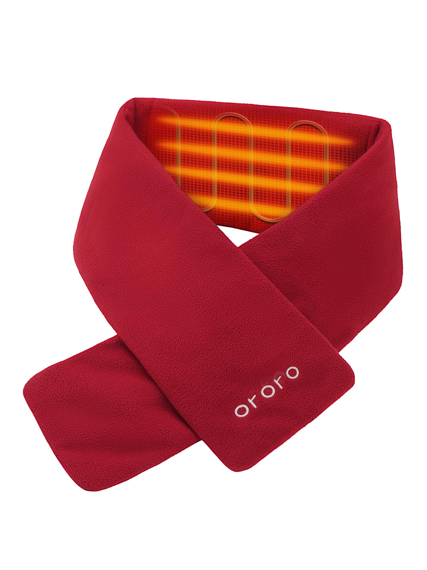 Ororo Mens or Womens Heated Scarf w/ Rechargeable Battery Red $55.80 Free Shipping