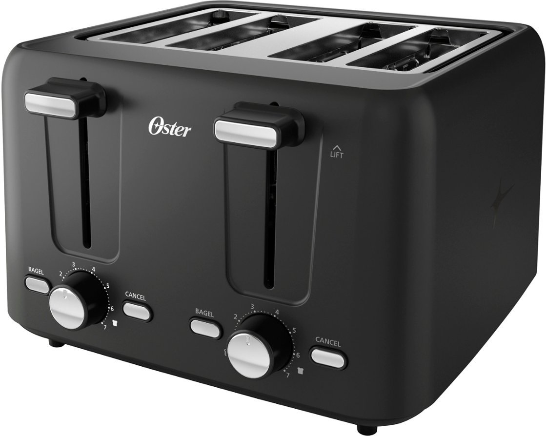 Oster 4-Slice Toaster w/ Extra Wide Slots Black $14 Free S/H
