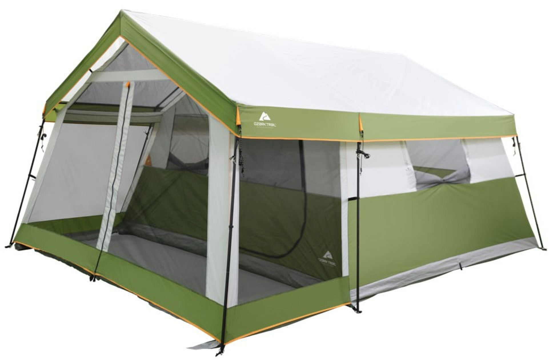 Ozark Trail 8-Person Family Cabin Tent 1 Room with Screen Porch, Green, 12x11x7, 45.86 lbs. $129