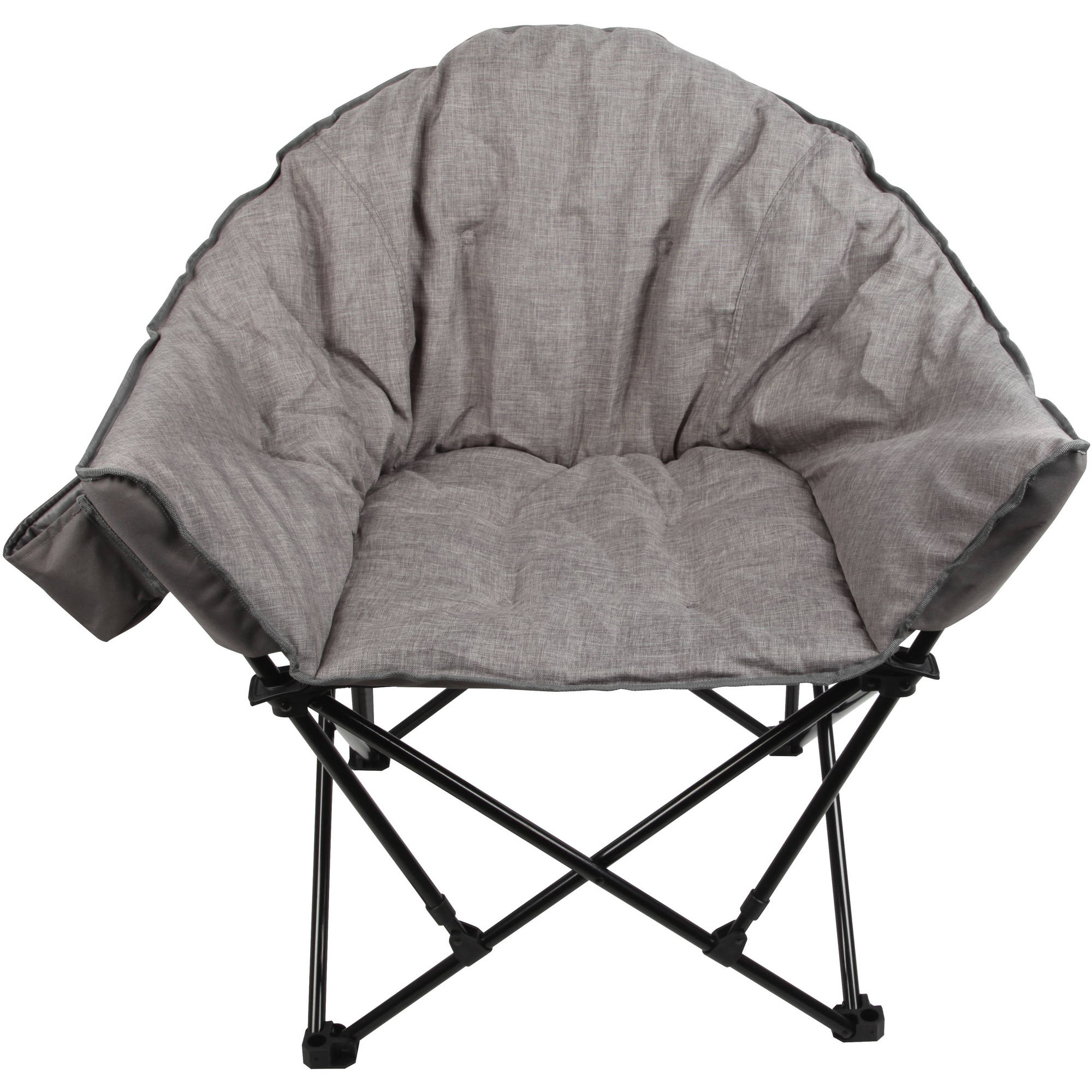 Ozark Trail Cushioned Camping Club Chair Gray $35 Free Shipping