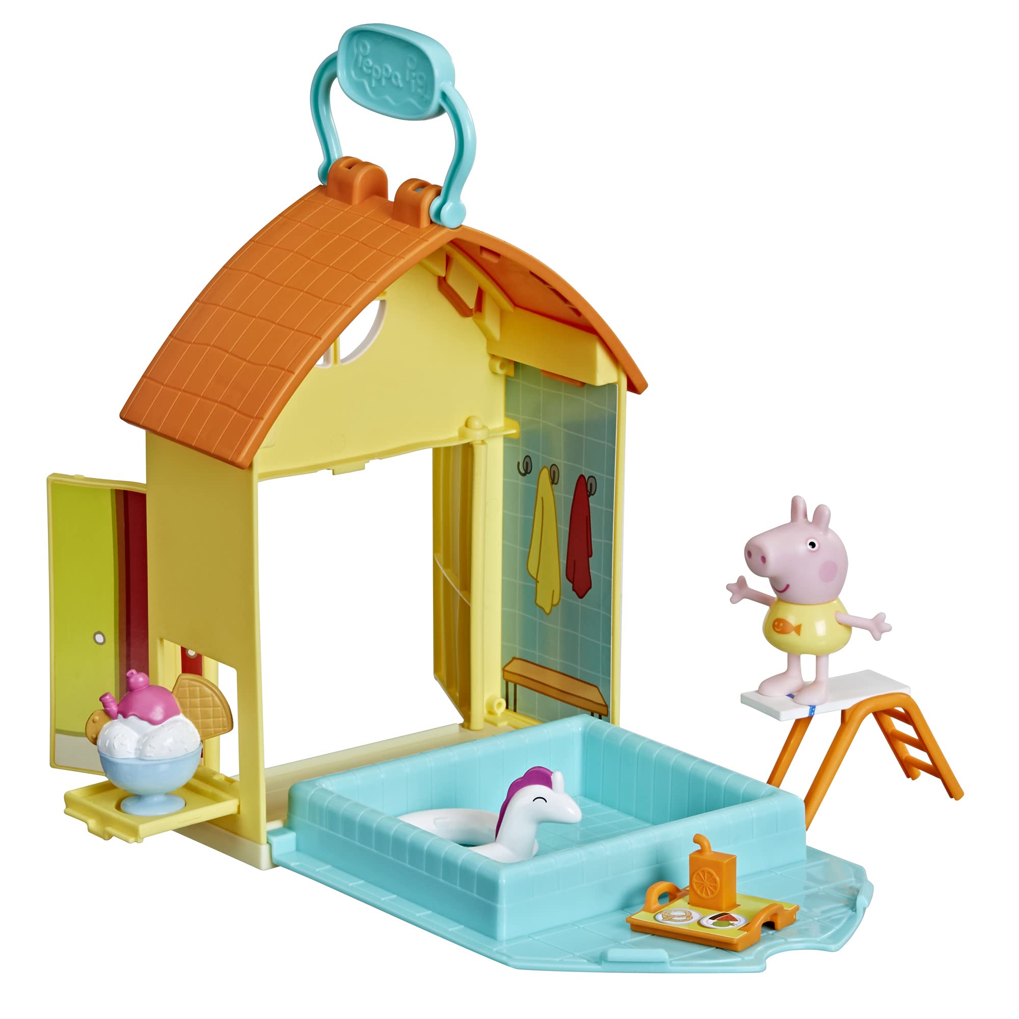 Peppa Pig Peppas Adventures Supermarket Playset w/ 2 Figures and 8 Themed Accessories $9 Free Shipping w/ Prime