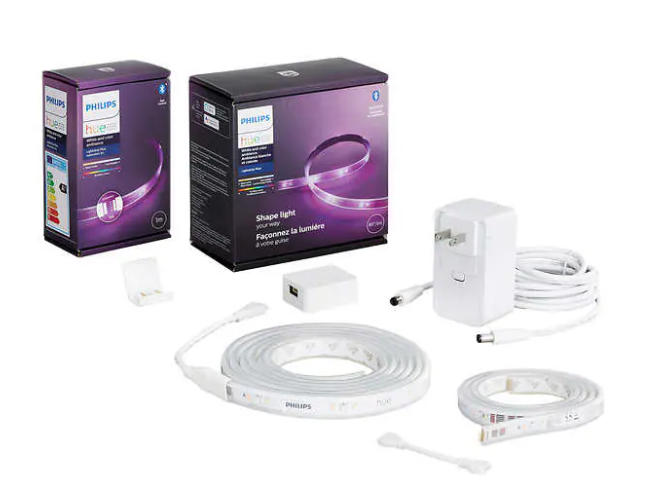 Philips Hue 9 Bluetooth Zigbee Light Strip Bundle $70 Free Shipping Costco
