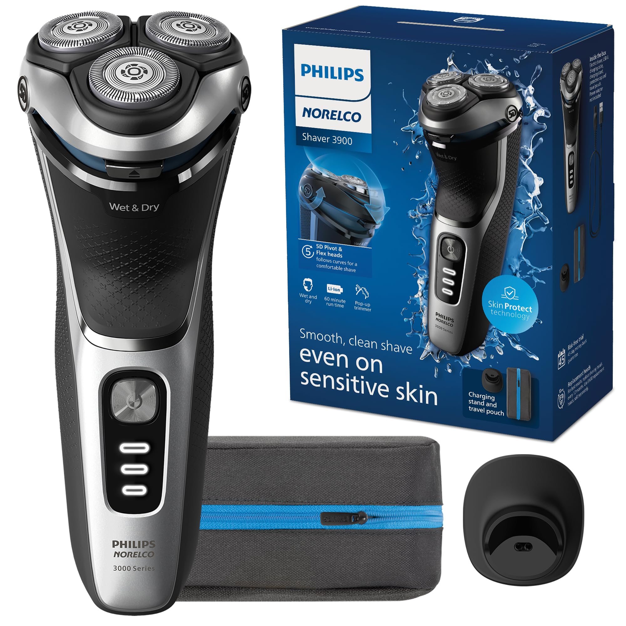Philips Norelco Shaver 3900, Rechargeable Wet Dry Shaver $63.96 Free Shipping