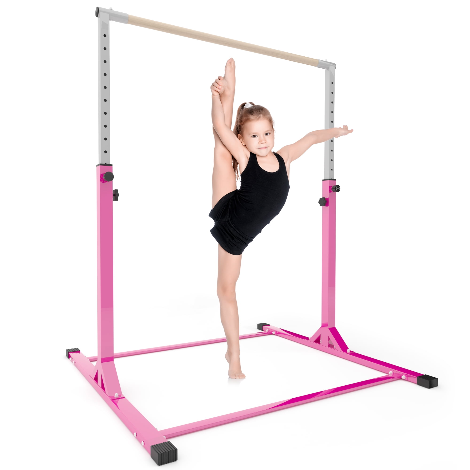 Pink Heavy Duty Adjustable Kids Gymnastics Bar $90 Free Shipping