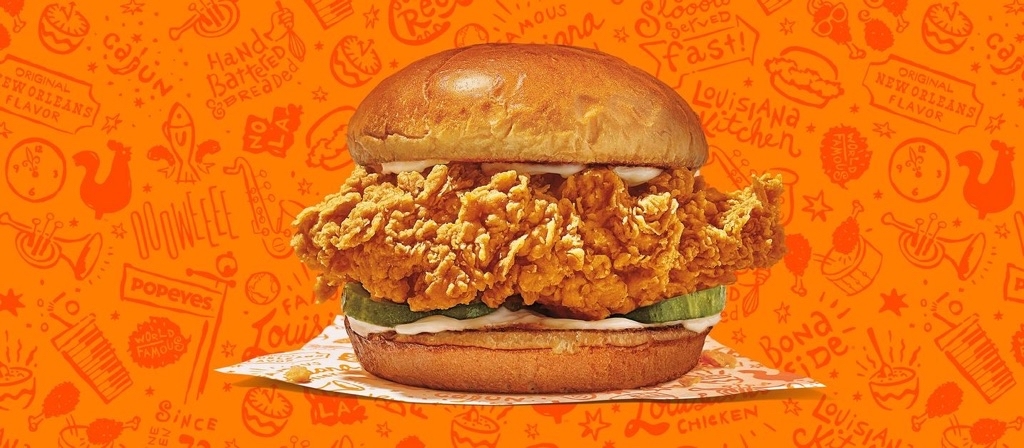 Popeyes Free Chicken Sandwich w/ Any Sandwich Combo Purchase