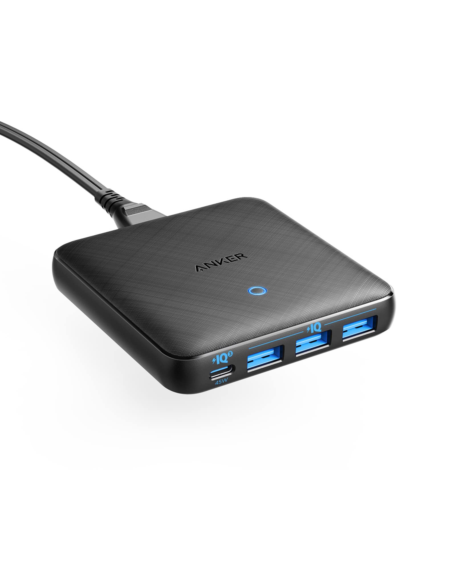 Prime Exclusive Anker 65W PIQ 3.0 GaN Slim Wall Charger Adapter w/ x3 USB-A x1 USB-C Port $30 Free Shipping