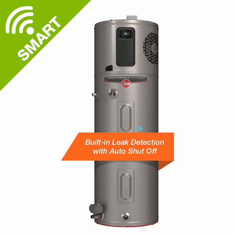 ProTerra 80 Gal. 10-Year Hybrid High Efficiency Heat Pump Tank Electric Water Heater with Leak Detection Auto Shutoff $2