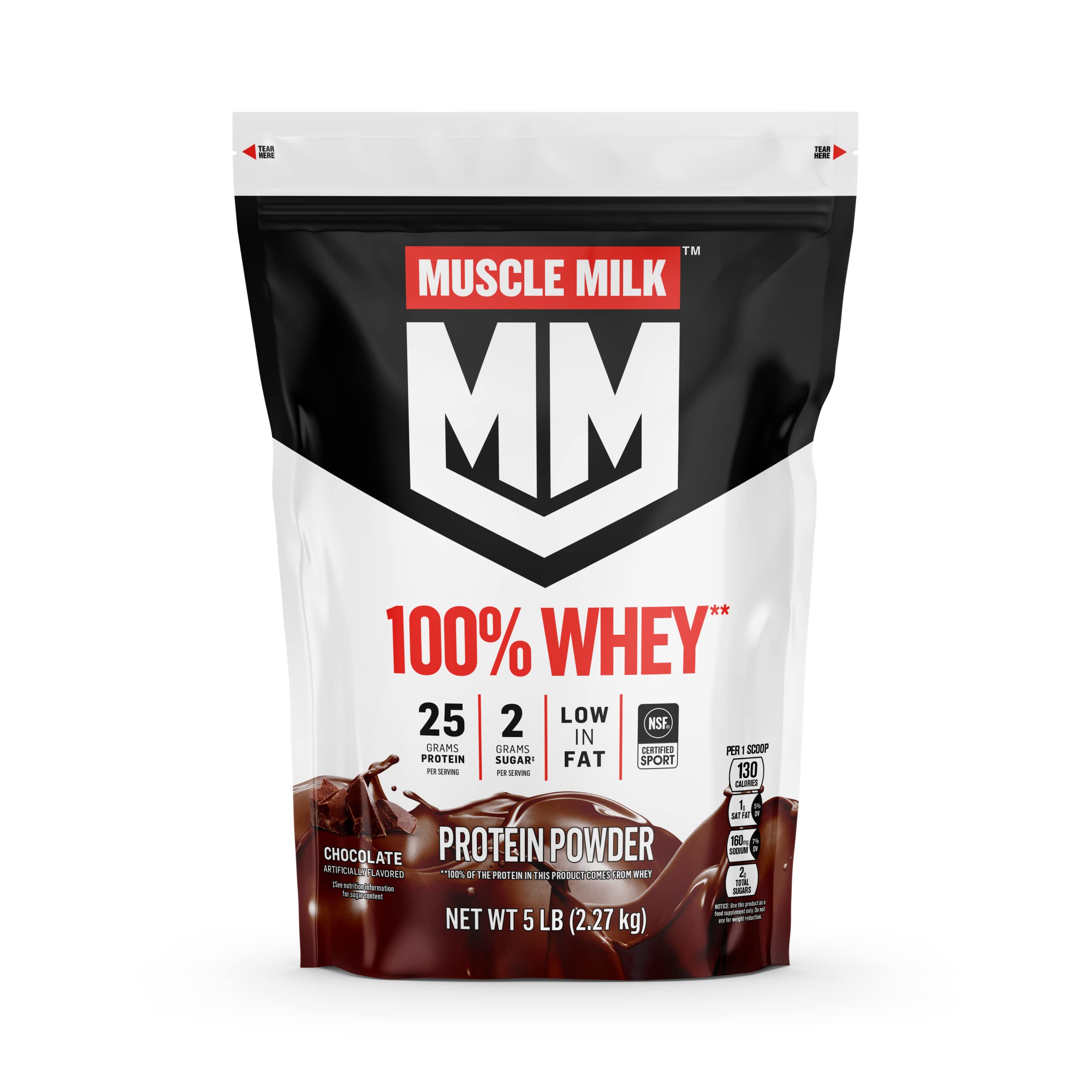 Protein powder cost/g protein price comparison with 5lb Muscle Milk 100 Whey for $42.49 with S S