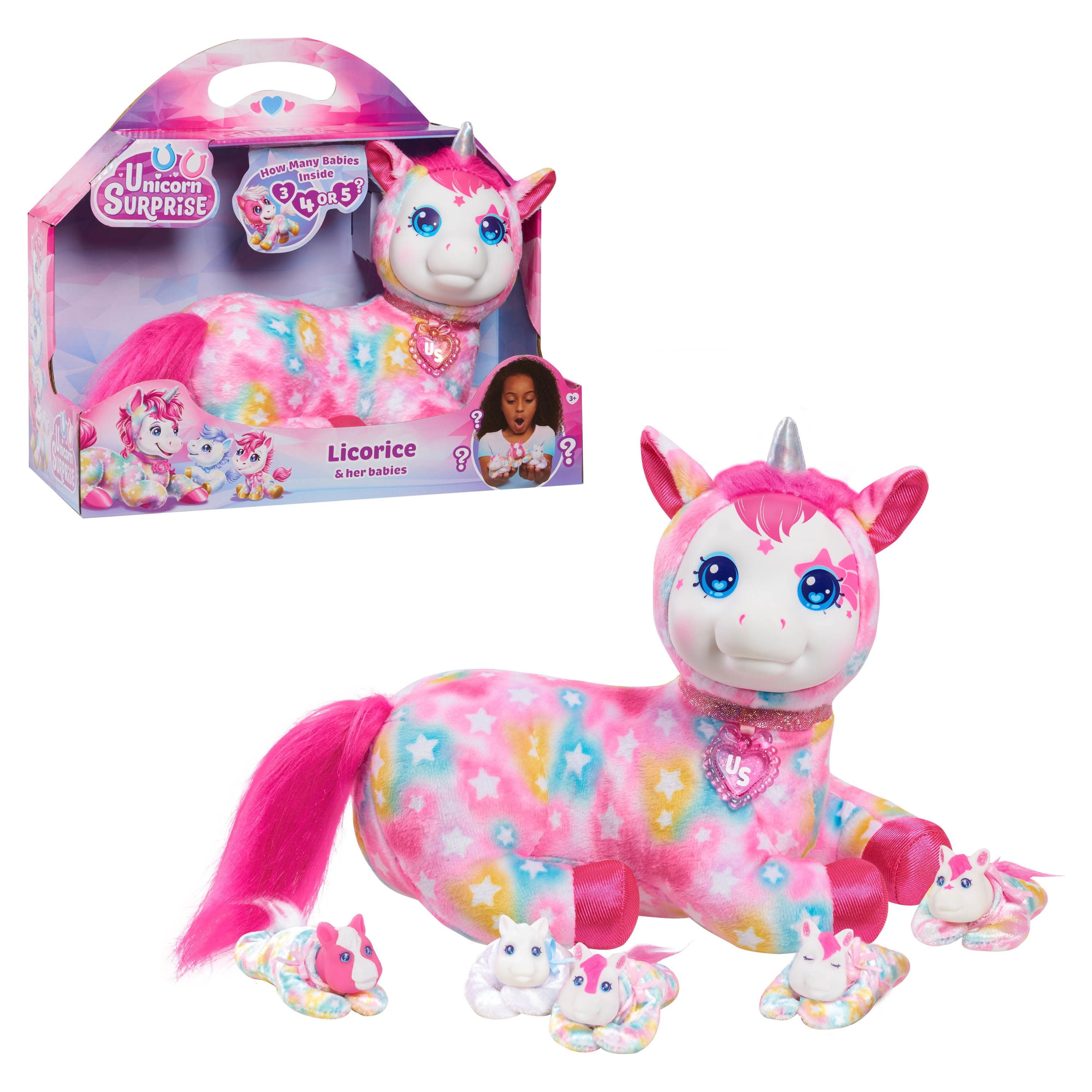 Puppy Surprise Unicorn Plush Toy w/ Mystery Babies Licorice $11.50 Free S H w/ Walmart or $35
