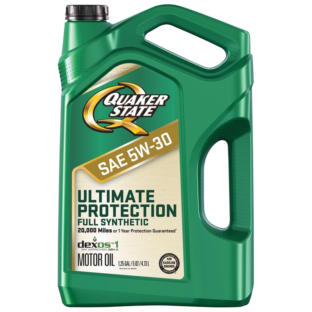 Quaker State 5W-30 Ultimate Protection Full Synthetic Motor Oil, 5 Quart - $18.82