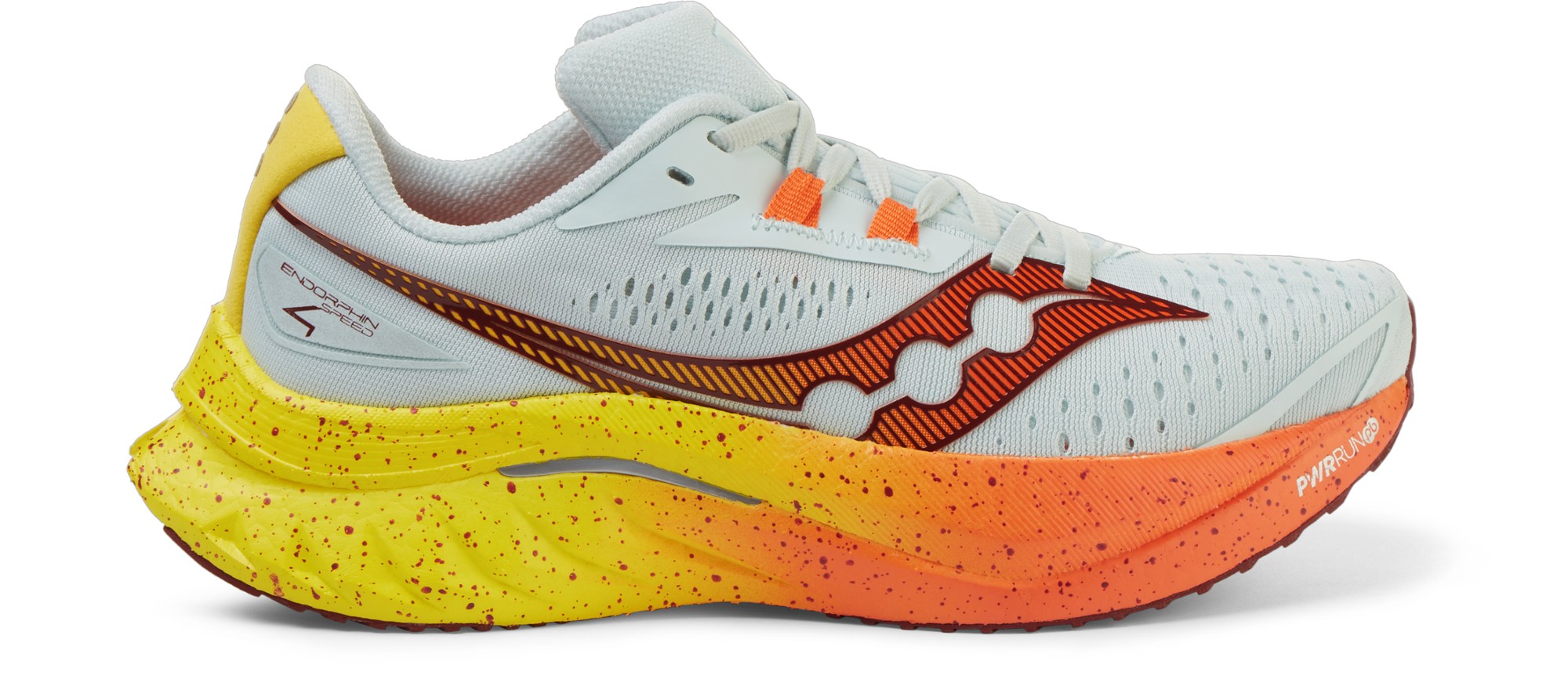 REI Co-Op Members Saucony Mens Womens Endorphin Speed 4 Road Running Shoes Portal/Atom $136 Free Shipping
