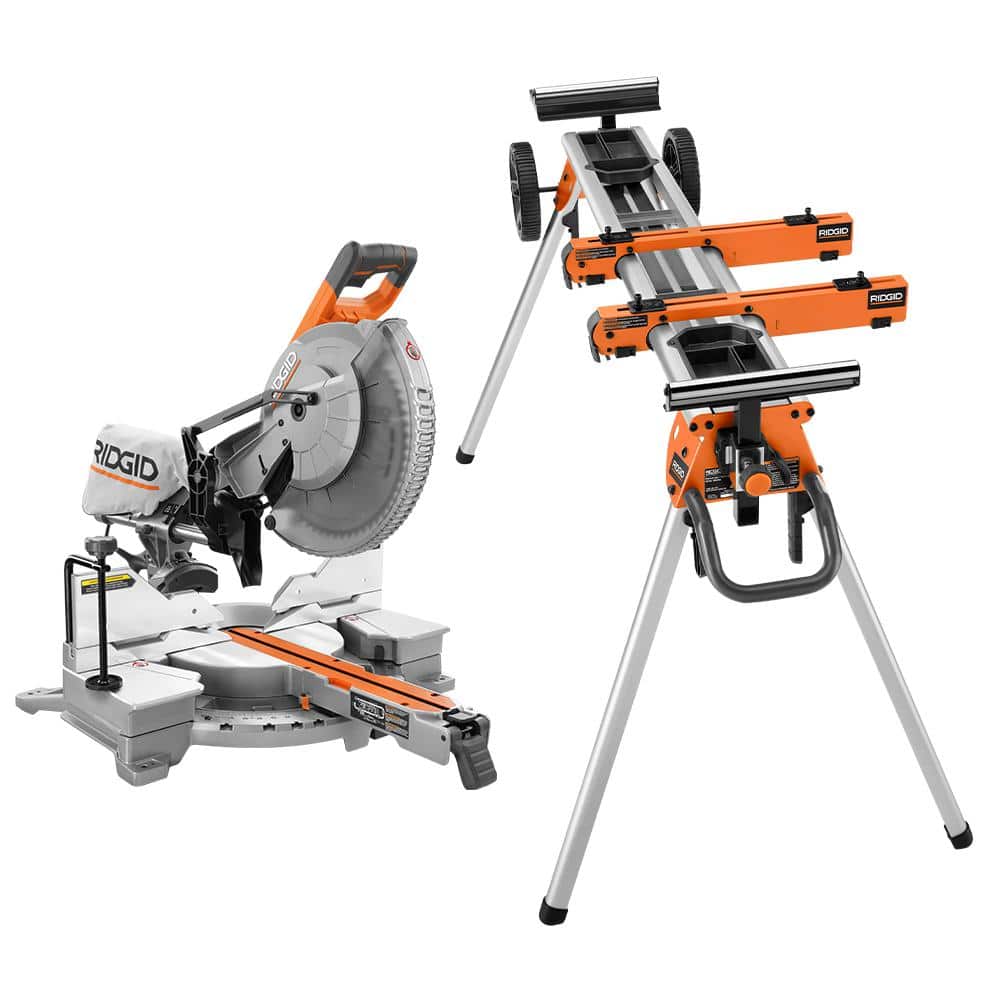 RIDGID 12 in. Sliding Miter Saw with Stand $399
