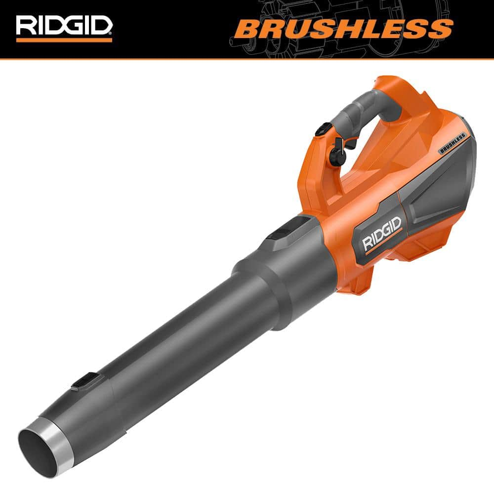 RIDGID 18V Brushless 130 MPH 510 CFM Cordless Battery Leaf Blower Tool Only R01601B - The Home Depot $79.00 YMMV In-stor