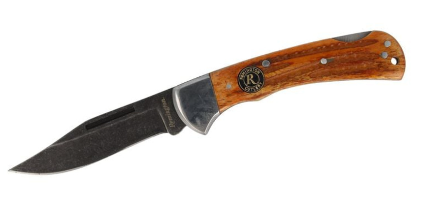 Remington Backwoods Lockback Folding Knife 3.5 Closed - Carbon Steel Blade $12.99 Free Shipping