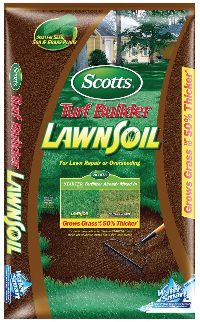 Scotts Turf Builder LawnSoil, 1 cu. ft., Contains Fertilizer - $5.97