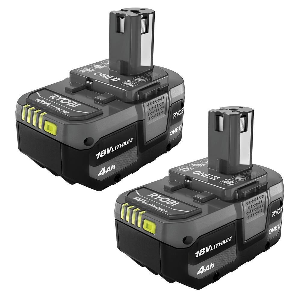 Select Stores Ryobi One 18V non-HP 4Ah Battery 2 Pack $62