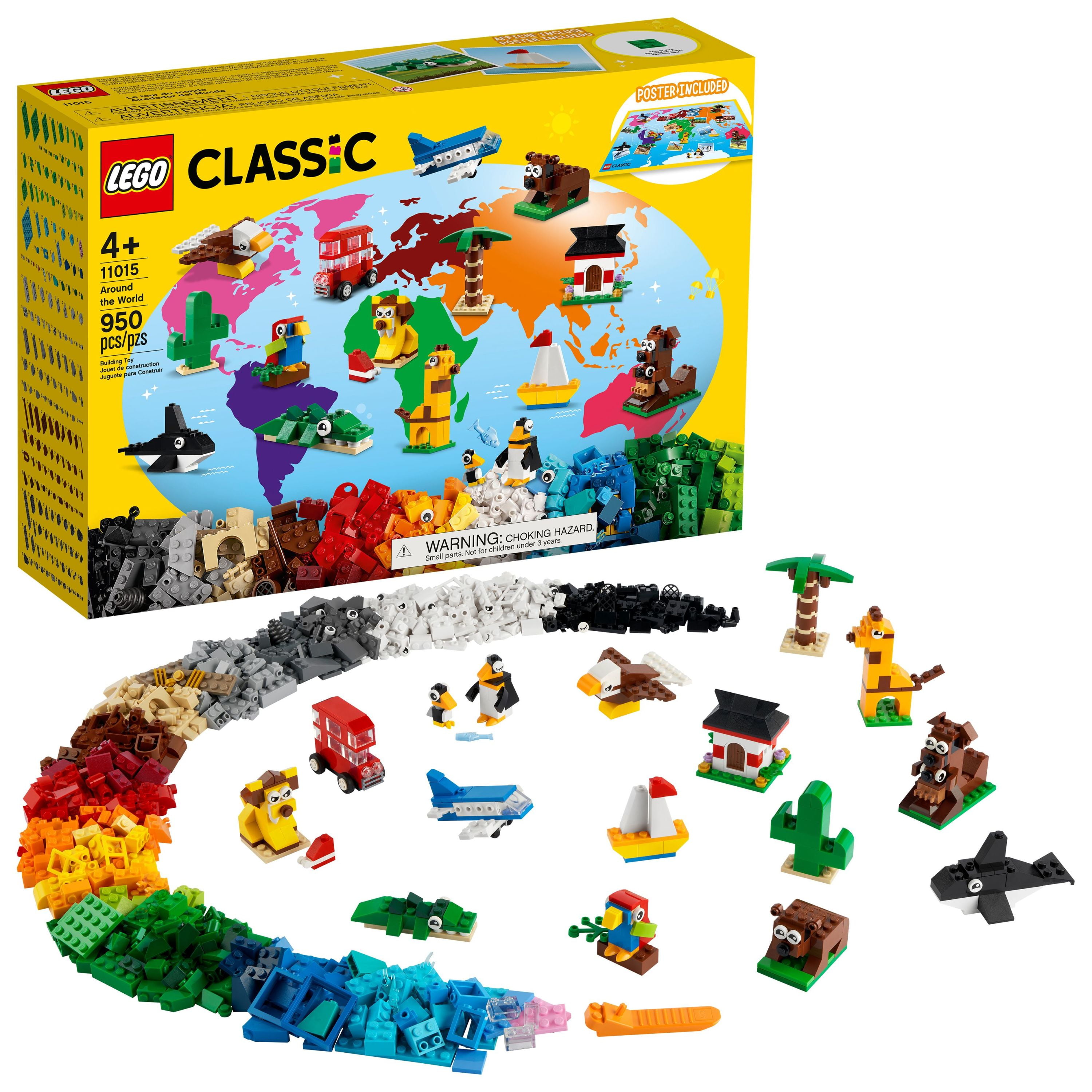 Select Walmart Stores 950-Piece LEGO Classic Around the World Building Toy Set w/ Wall Map $36.70 Free Shipping