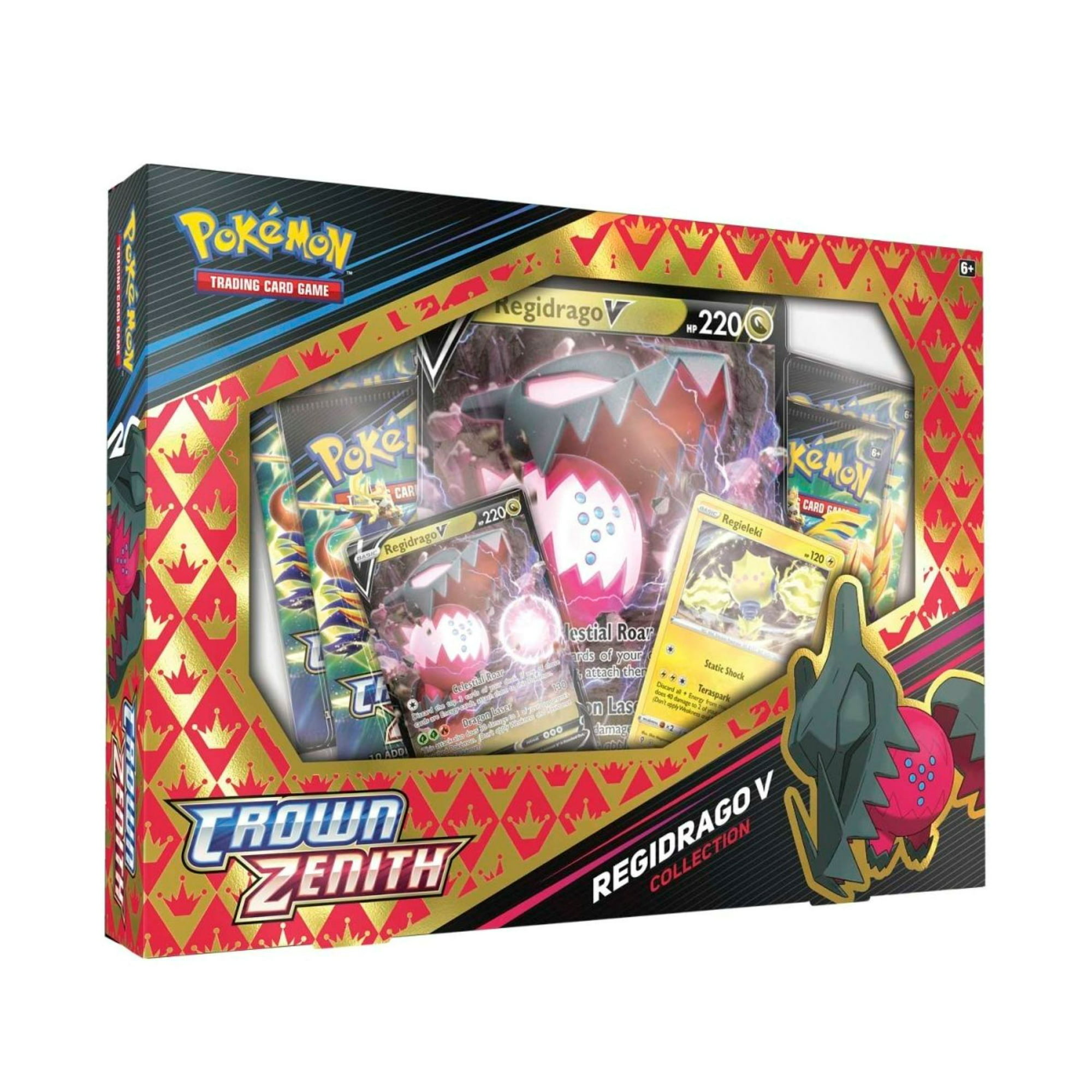 Select Walmart Stores Pok mon Trading Card Games SAS12.5 Crown Zenith V Box Sets Regidrago or Regieleki $14.95 Each Free