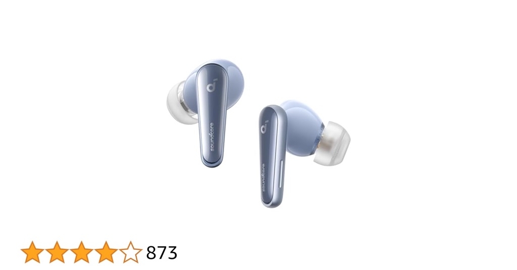 Soundcore by Anker Liberty 4, Noise Cancelling Earbuds, True Wireless Earbuds with ACAA 3.0, Dual Dynamic Drivers for Hi