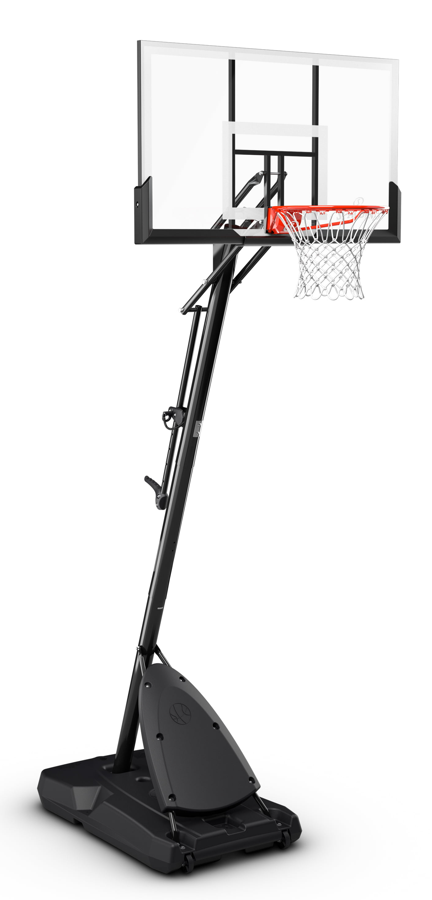 Spalding 54 In. Shatter-proof Polycarbonate Exacta height Portable Basketball Hoop System $130, YMMV at Walmart B M
