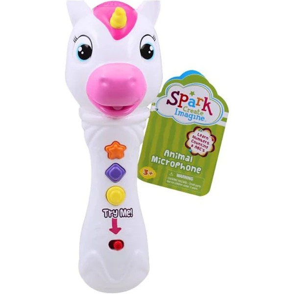Spark Create Imagine Kids Sing Along Unicorn Microphone White $6.90 Free S H w/ Walmart or $35