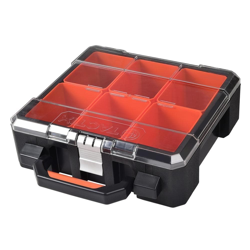 TACTIX 13 in. Plastic Portable Tool Box with 6 Bins $5.02