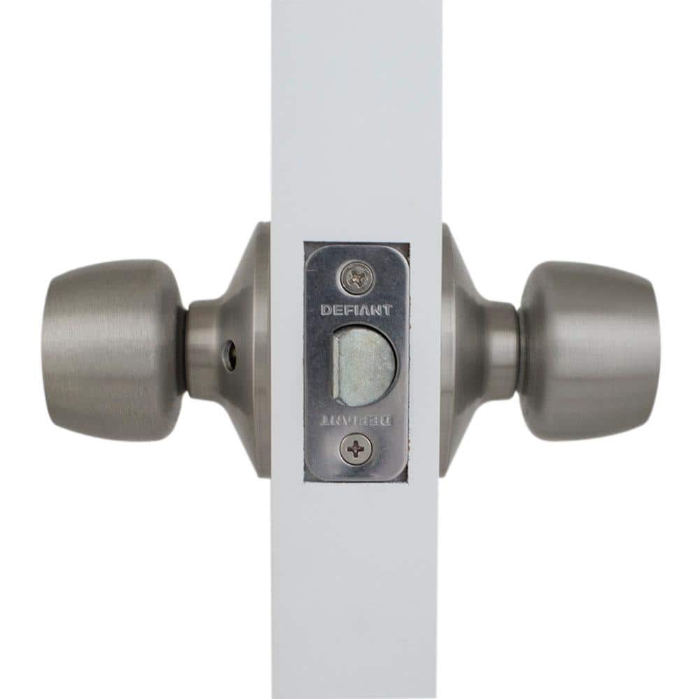 Today Only 2-Pack Defiant Brandywine Stainless Steel Door Knobs Hall/Closet $7 Free Shipping