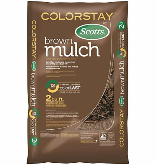 Tractor Supply 4 for $10 Scotts 2 cu. ft. Brown ColorStay Mulch $2.5