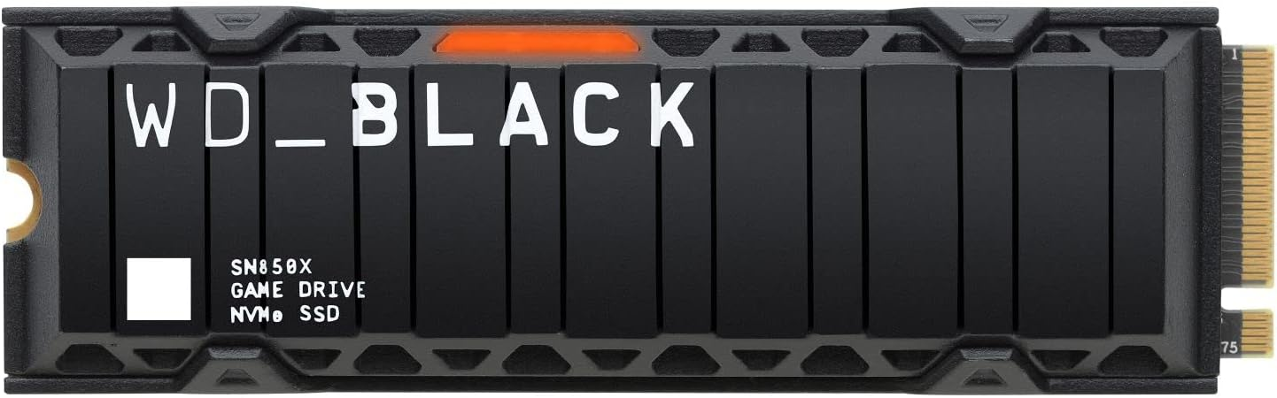 WD BLACK 1TB SN850X NVMe Internal Gaming Solid State Drive with Heatsink - Works with Playstation 5 $99.99