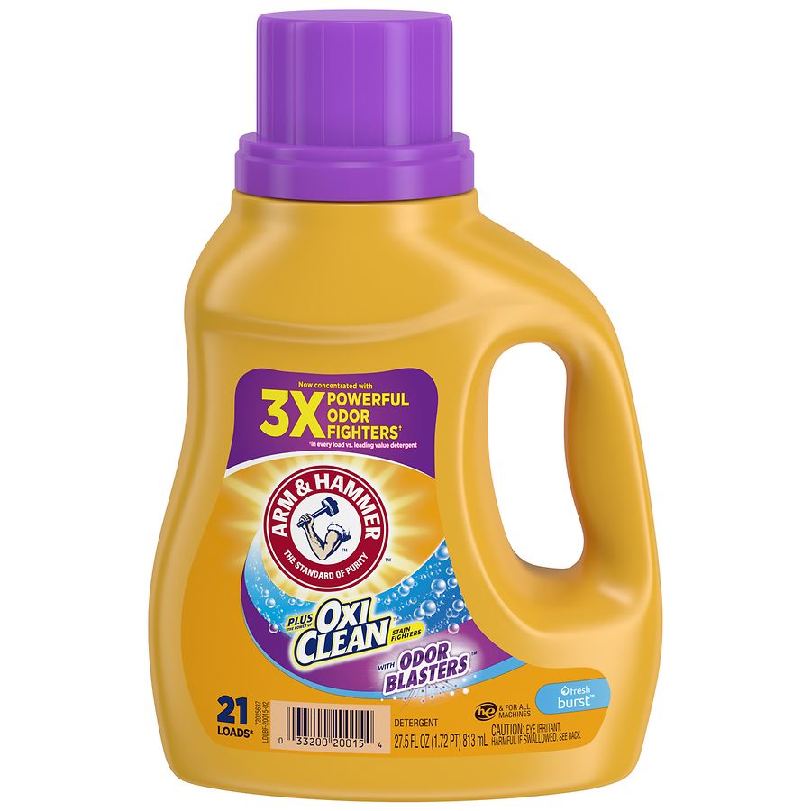 Walgreens Buy 1, get 2 FREE Arm Hammer Laundry Care 27.5-Oz Arm Hammer Plus OxiClean Detergent 3 for $7.50 More Free Sto