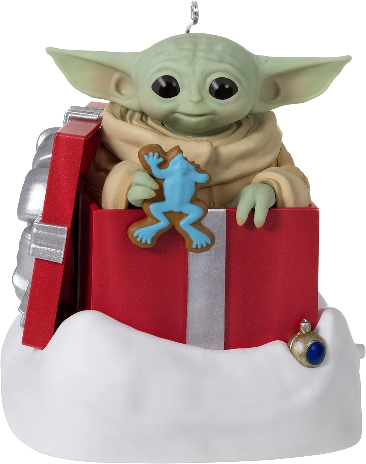 Walmart Hallmark Ornament Star Wars The Mandalorian Grogu Greetings, Sound and Motion $5 FS