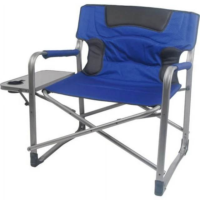 XXL Ozark Trail Camping Director Chair w/ Side Table Blue, Green $35 Free Shipping