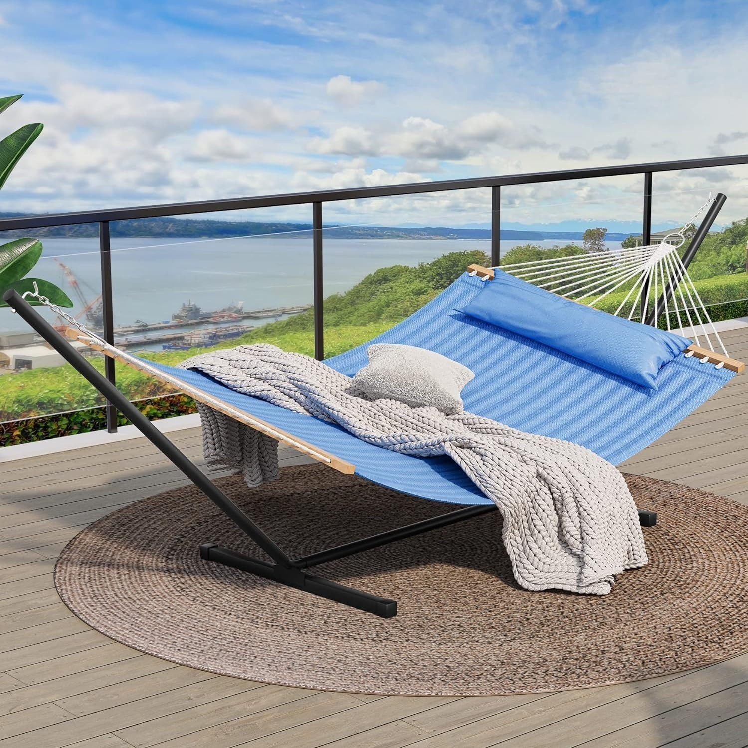 YITAHOME 12 Hammock w/ Stand, Pillow, Storage Bag $52 $20 Shipping $72