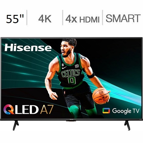 YMMV - Hisense 55 A76K Series QLED 4K UHD Smart TV Best Buy $249.99