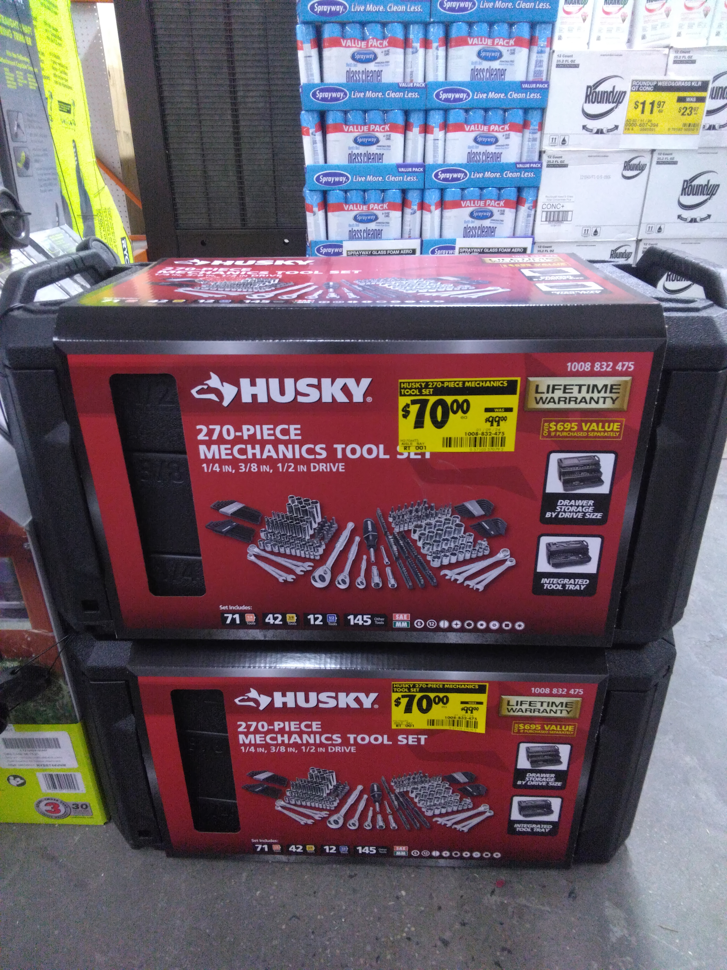 YMMV/IN STORE Husky Mechanics Tool Set 270-Piece $70