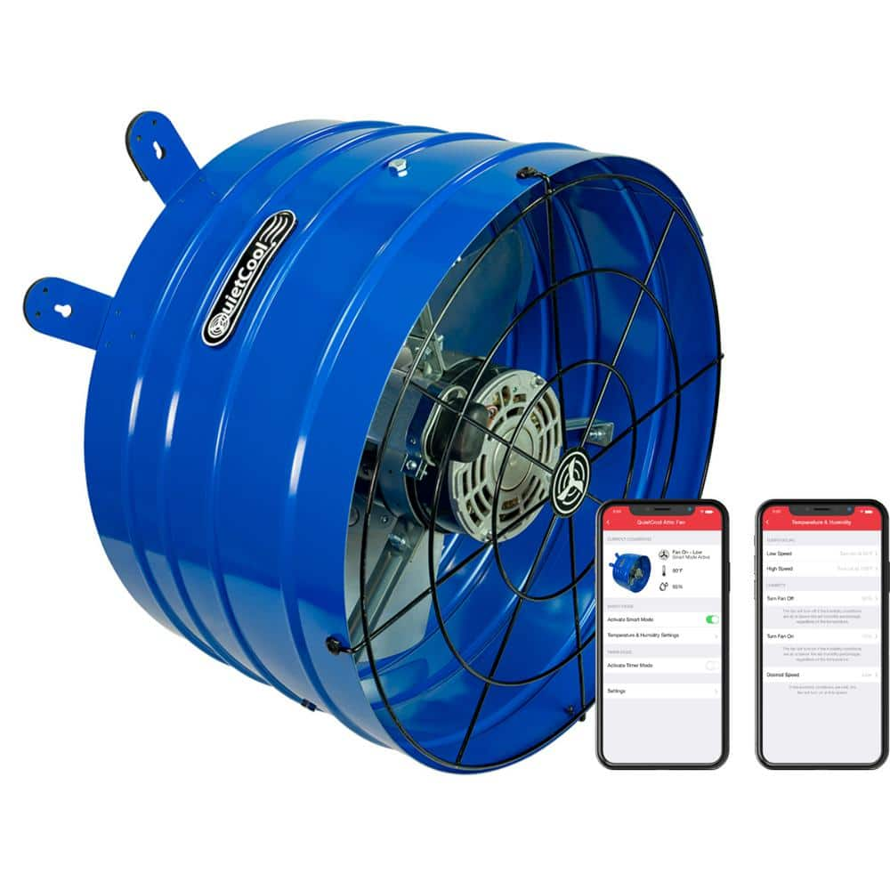 YMMV - QuietCool 1945 CFM Smart App Controlled 2-Speed Gable Mount Electric Attic Fan AFG SMT PRO-2.0 - The Home Depot I