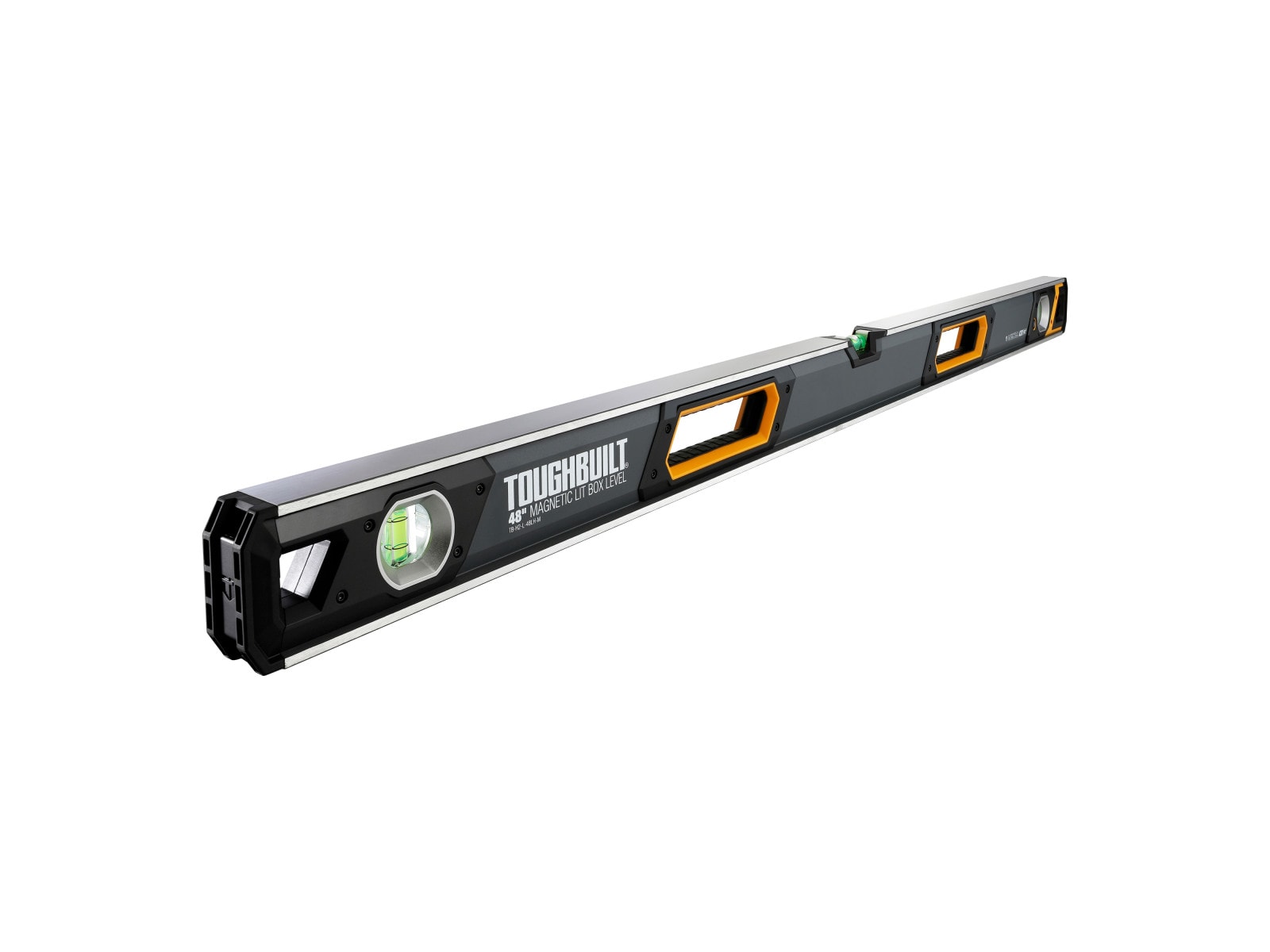 YMMV TOUGHBUILT Aluminum 48-in 3 Vial Magnetic Box Beam Level Clearance $13.72